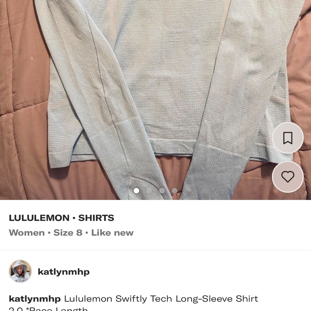 Lululemon Long-Sleeve swiftly tech 2.0 Parallel Texture Shirt